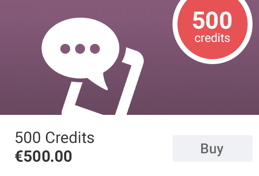 500 credits