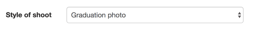 별도 드롭다운 선택 메뉴: '사진 종류"