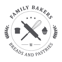 لوگوی حامی: نانوایان خانواده، نان و شیرینی