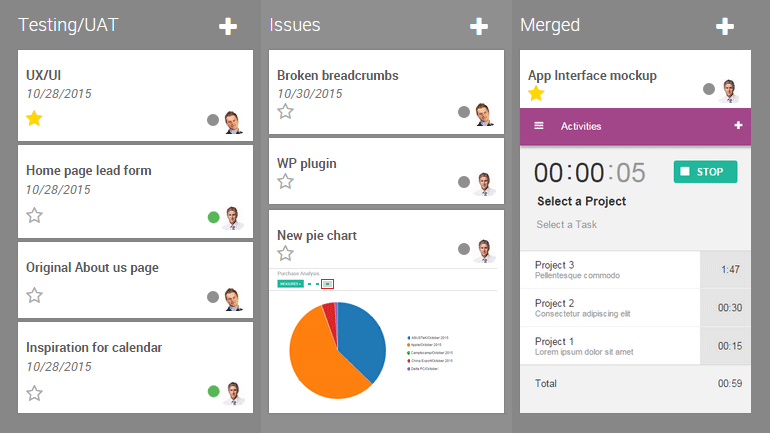 Odoo image and text block