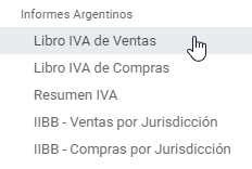 Dashboard laporan untuk Argentina