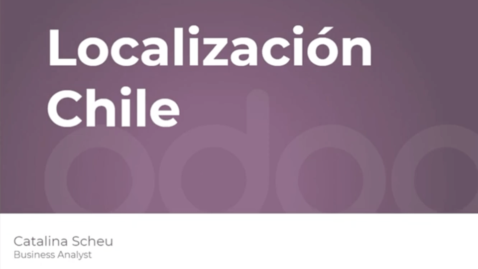 Video sulla localizzazione cilena di Odoo