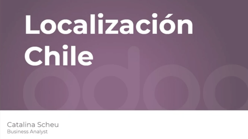 Video Bản địa hóa dành cho Chile của Odoo