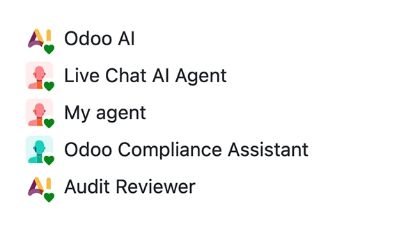 Odoo AI agents