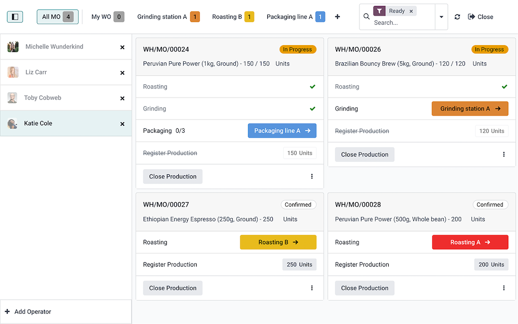 Open source Manufacturing MRP Software Odoo