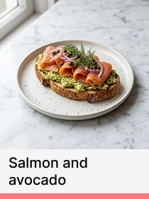 Salmon and avocado, ordered by a guest