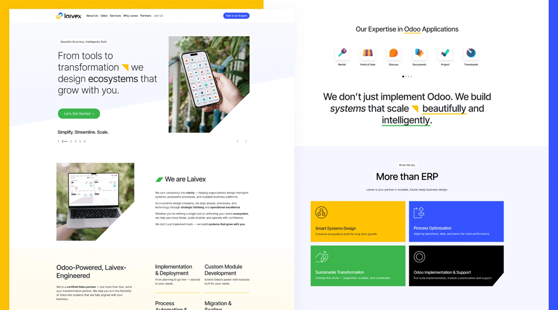 Website built with Odoo