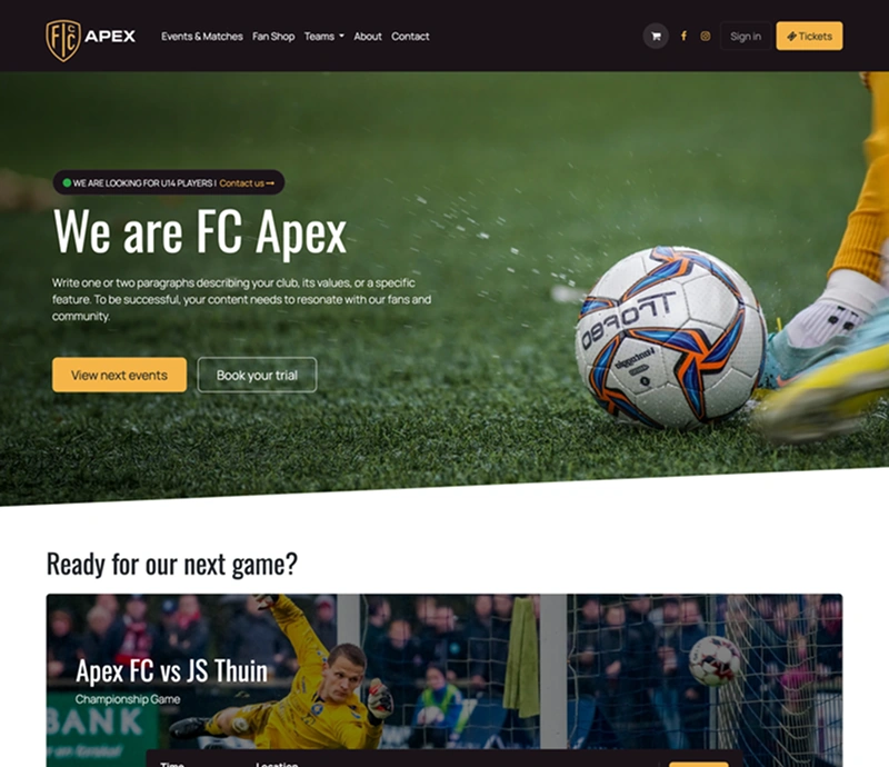 Website built with Odoo