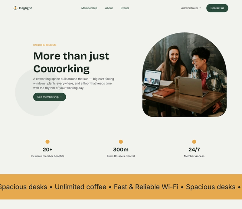 Website built with Odoo