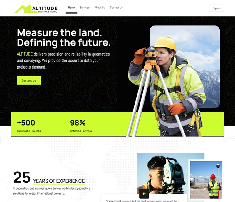 Website built with Odoo