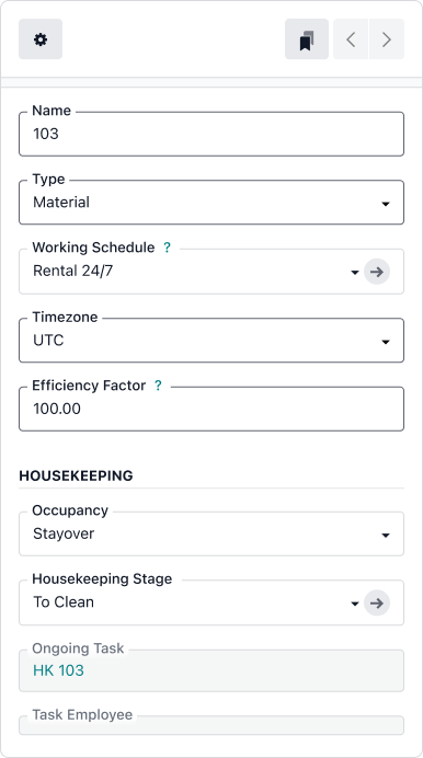 Housekeeping Mobile UI