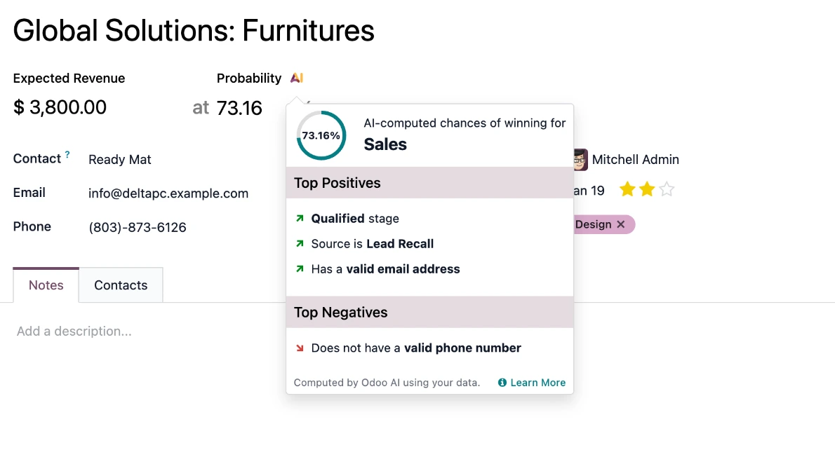 odoo crm ai probability calculation