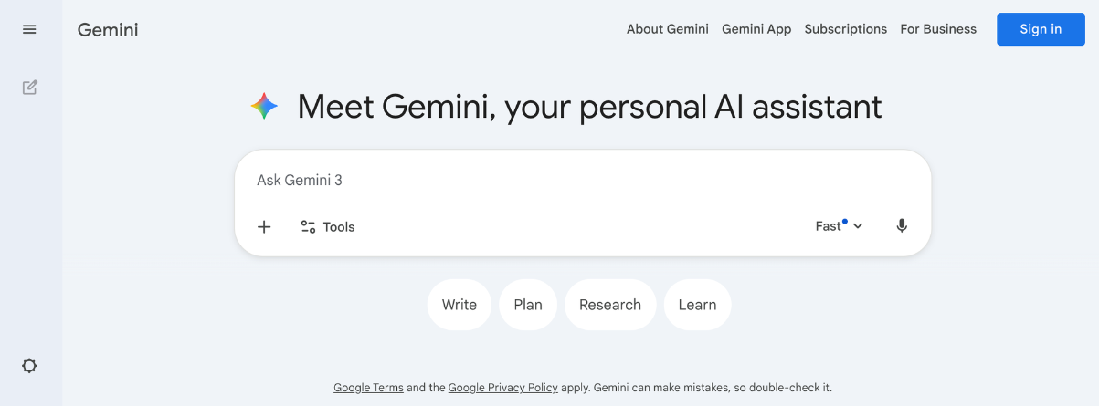 gemini interface