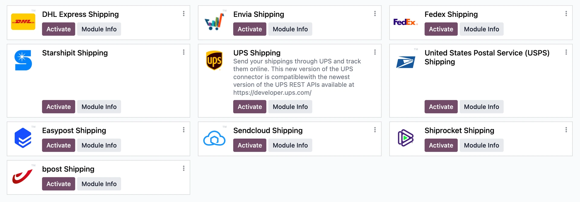 odoo integrates with the world’s major couriers, such as DHL and FedEx