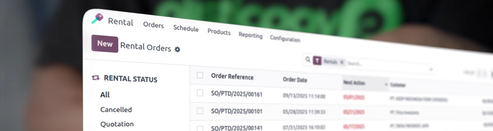 App Rental odoo untuk plasticpay