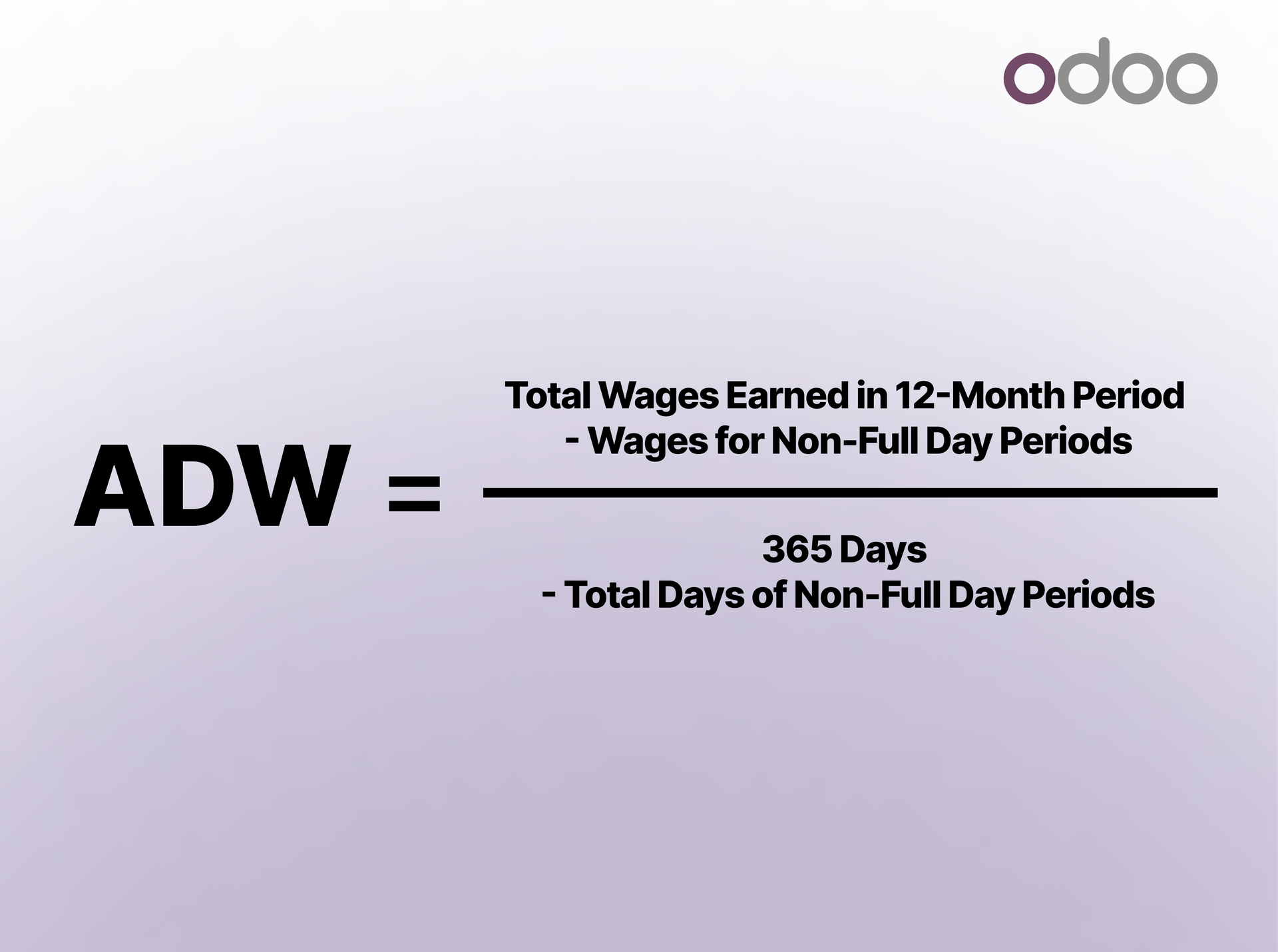 Odoo Payroll supports 713 Ordinance ADW calculation