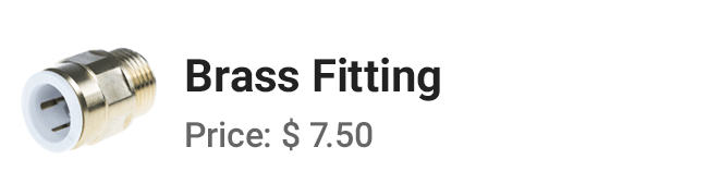 Product: Messing fitting