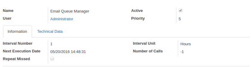 Scheduled Action Email Queue Manager - Technial Data | Odoo