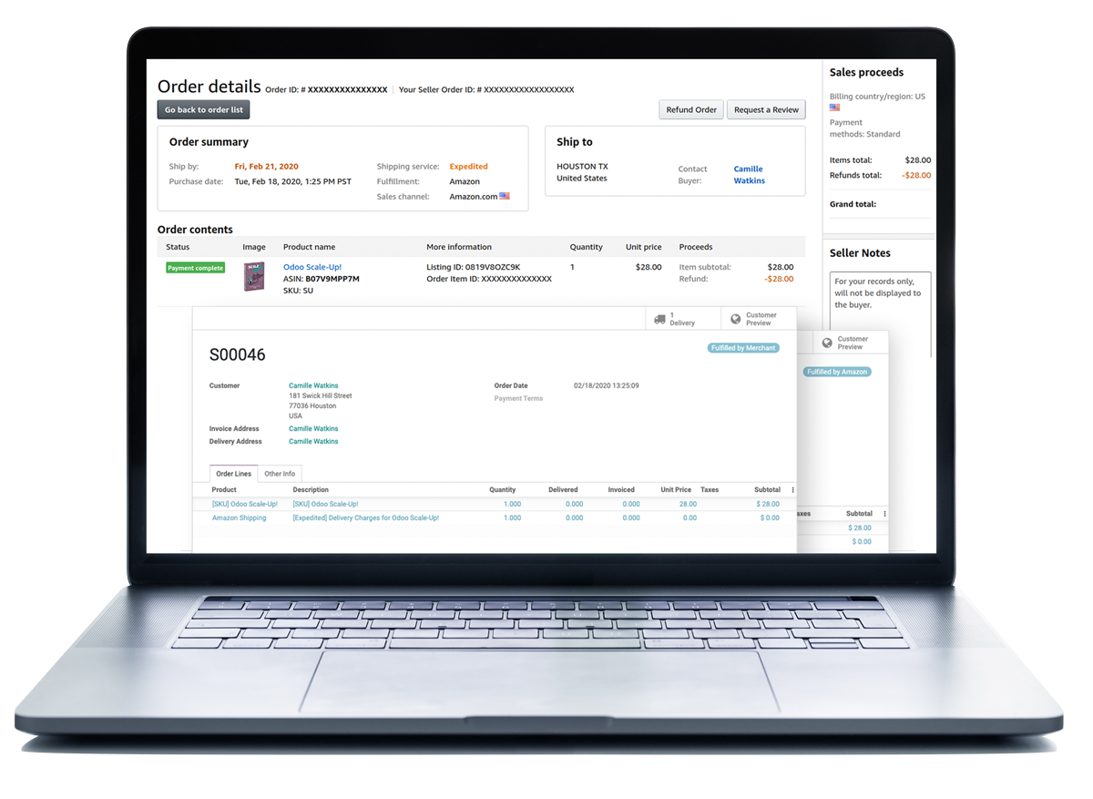 Odoo - Sample 2 for three columns