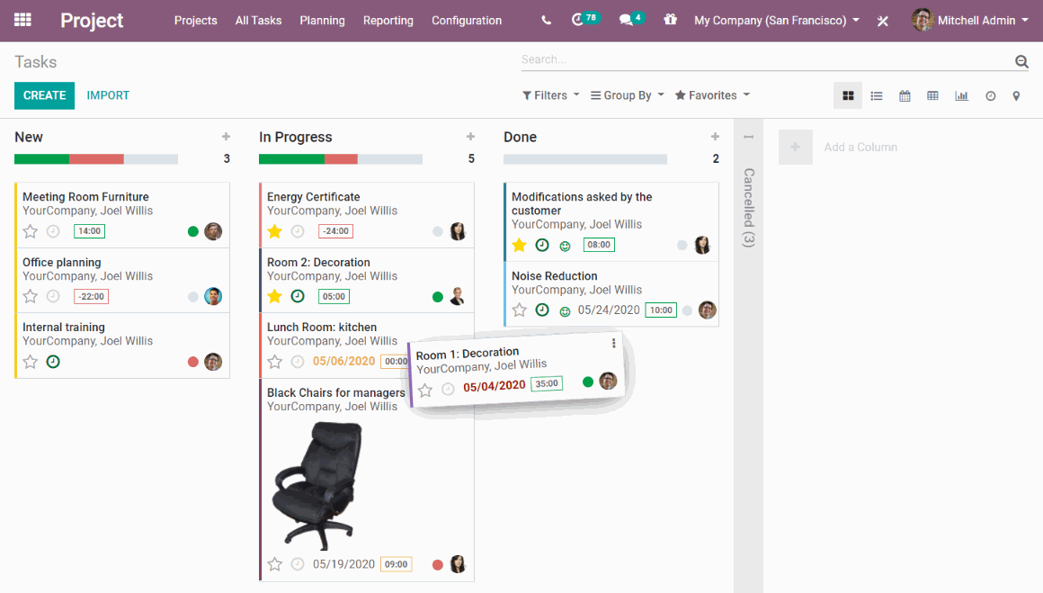 Odoo | Open Source Project Management