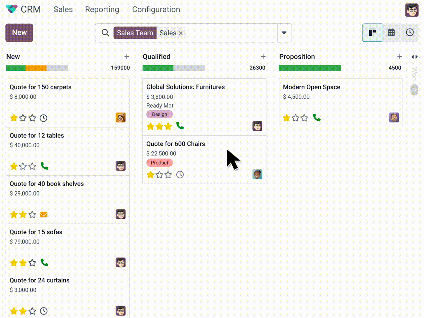 axtro uses odoo crm