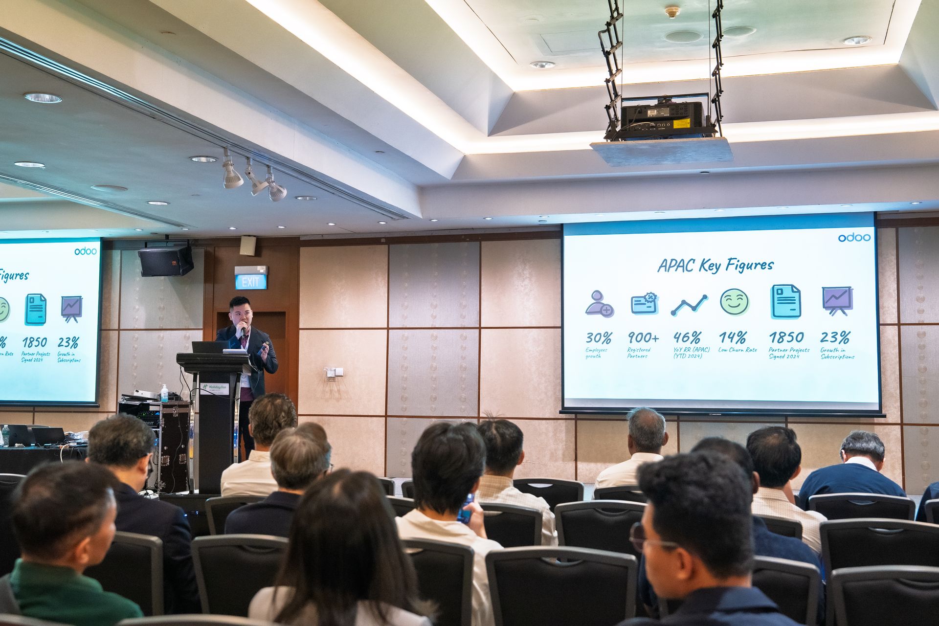 Odoo introduced the latest product version, Odoo 18, at Business Show 2025 Singapore.