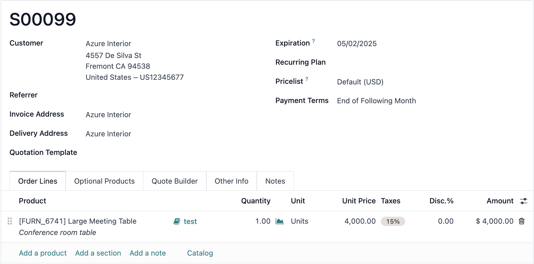 Automated quote calculator in Odoo ERP
