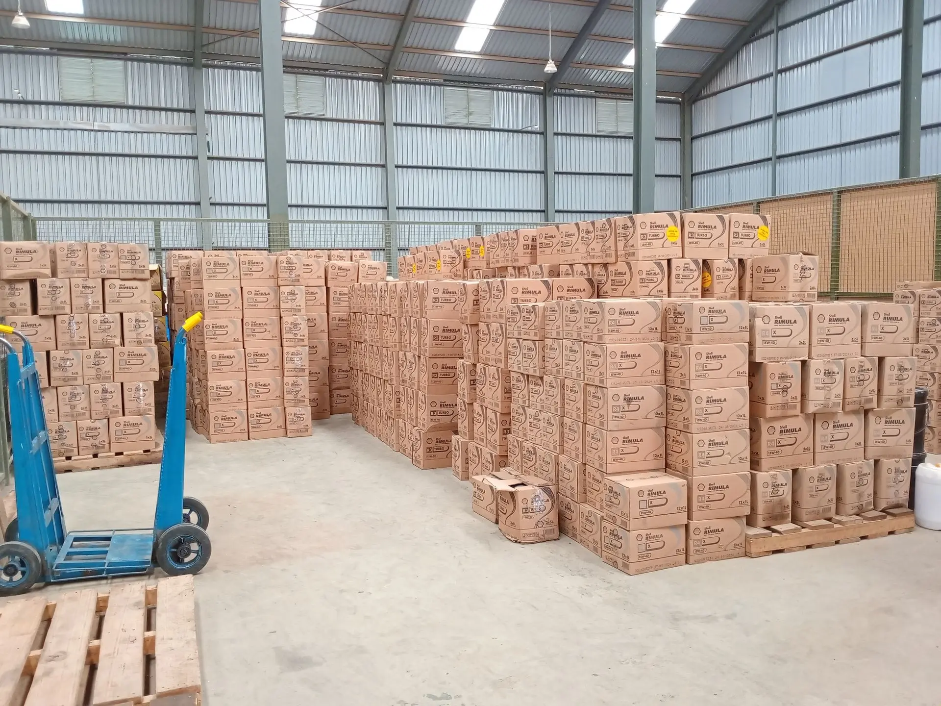 Warehouse with stock
