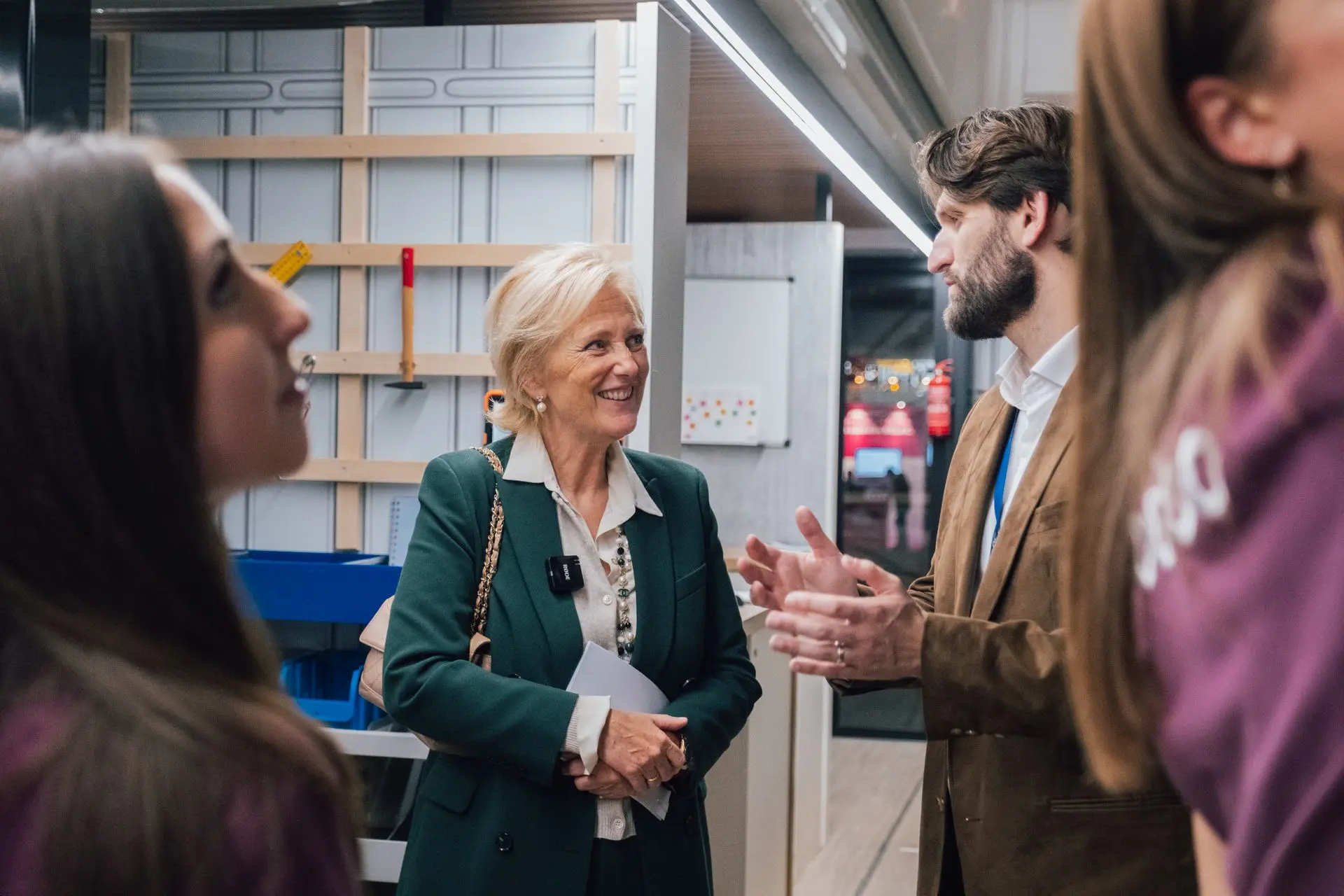 Wilfried Juncker talking to Princess Astrid